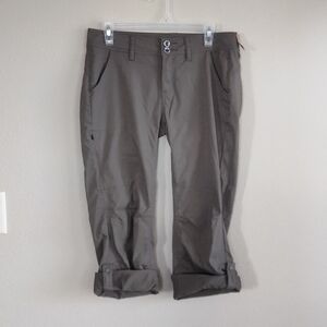 NWT Prana Size 6 Convertible Green Capri Pants
